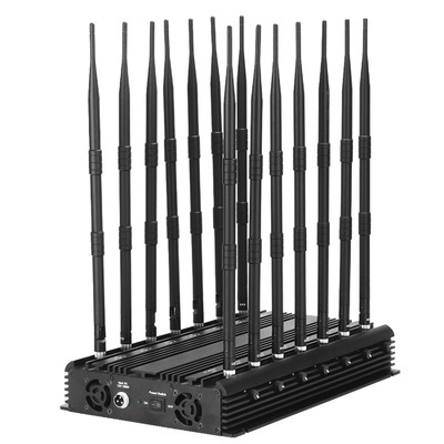 14-Antenna jammer jams 2g. 3G. 4G. 5G. Cellphone Signals,and GPS.WiFi.GPSL2-L5.GPSL3-L4 with Longer 2.0dBi Gain Antennas