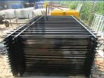 Customized Black Zinc Steel Metal Garrison Fence Panels Maintenance Free