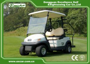 Quality White Color 48V Battery Operated Golf Cart Small Size Two Seats wholesale