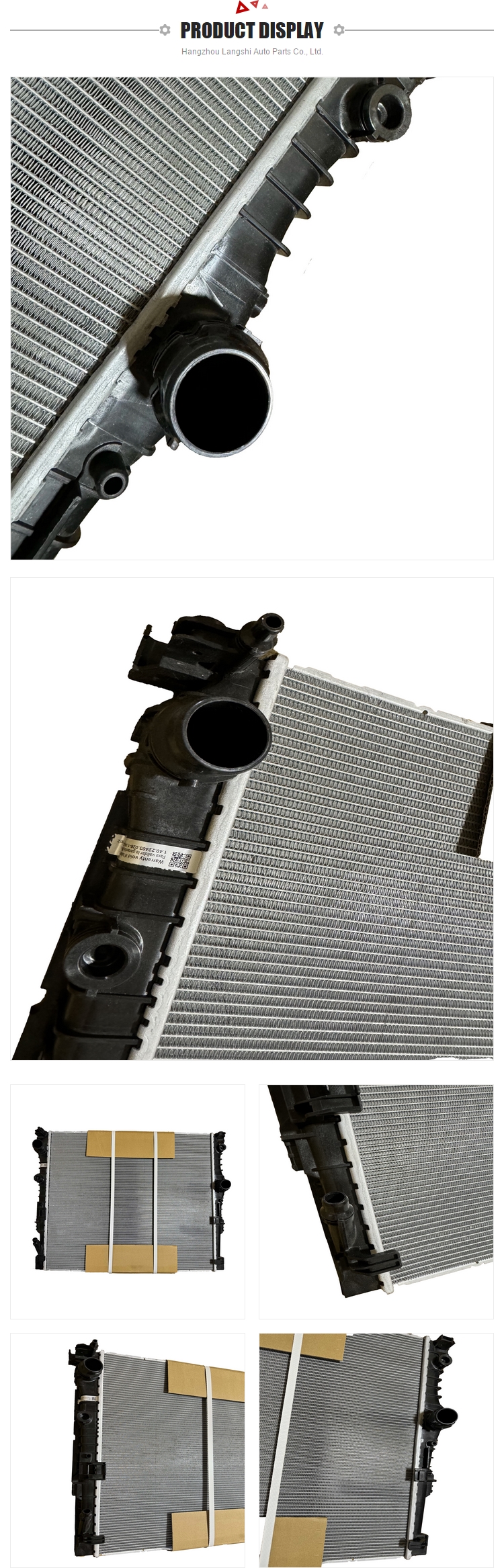 Aluminum Brazed Radiator Plastic Water Tank for BMW G30 G31 G32 G11 G12 Car Fitment BMW
