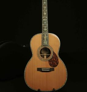 Quality Custom Full Solid Wood Handmade Acoustic Guitar India Rosewood Real Abalone Binding wholesale