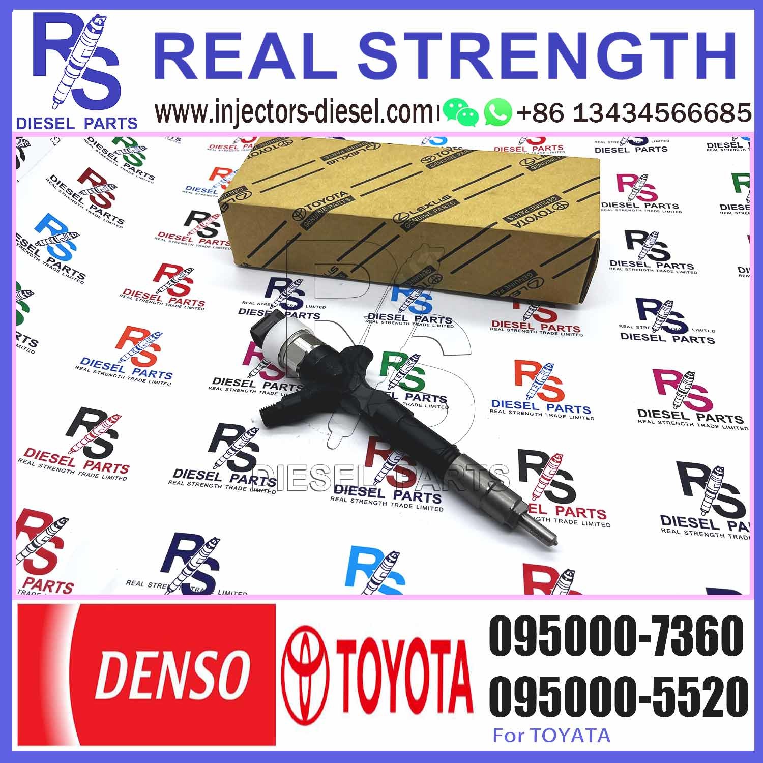 Den-so Original Common Rail Fuel Injector 095000-6870 095000-7360 For TOYO-TA 1KD-FTV 236770-39155
