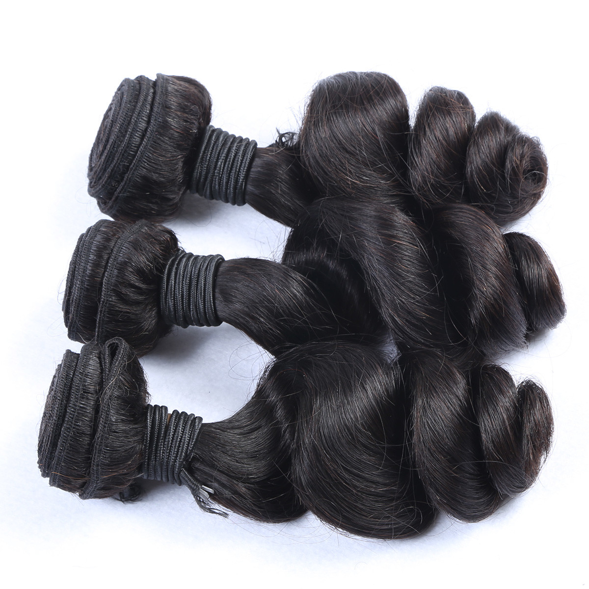 Double Drawn Weft Loose Wave 7A 8A unprocessed Loose wave hair Virgin Brazilian hair