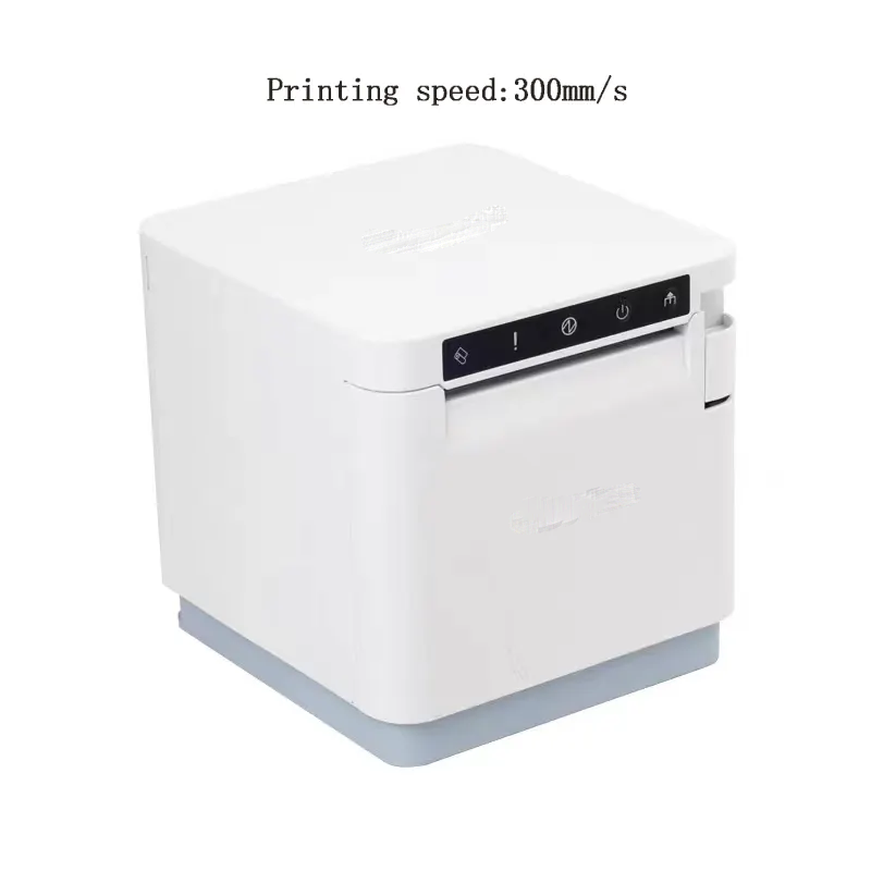 80mm Direct Thermal Receipt BT Printer with USB LAN Serial WIFI in Black and White