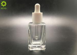 Quality Transparent 15ml Glass Essential Oil Bottles With Dropper Cap wholesale