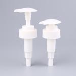 White Ribbed Screw Lotion Pump 28/400 , Dispenser Pump For Bottle