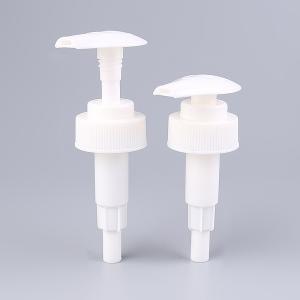 Quality White Ribbed Screw Lotion Pump 28/400 , Dispenser Pump For Bottle wholesale