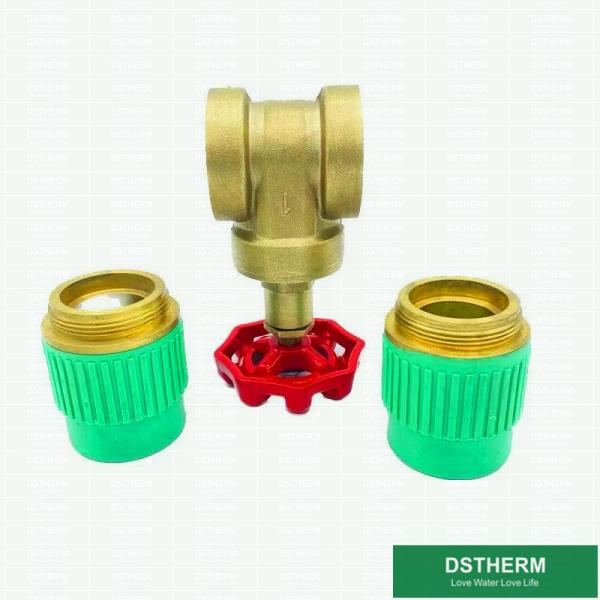 Cheap Concealed Brass Gate Valve With Ppr Connection Heat Insulation High Pressure Stop Valve for sale