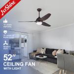 1stshine Ceiling Fan Energy Saving Noiseless and Customizable ABS Blades for Any