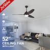 Buy cheap 1 4 8H Timing ABS Blades Remote LED Ceiling Fan With 35W Motor from wholesalers