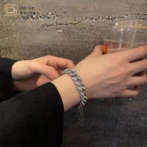 Quality Miami Iced Out Cuban Link Chain Bracelet Diamond Zircon Hip Hop Jewelry wholesale
