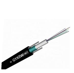 Quality Single Mode 24 Core GYXTW Fiber Cable 70 Degree With Two Steel Wire wholesale