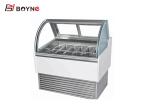 Countertop Ice Cream Display Freezer Danfoss Compressor -18～-24℃ Stainless Steel