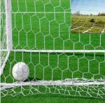PE PP Nylon Outdoor Sports Netting , Replacement Soccer Nets White Color