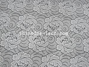 Quality Simple / Elegant Flower Pattern Cotton Nylon Lace Fabric For Fashion Mash SYD-0171 wholesale