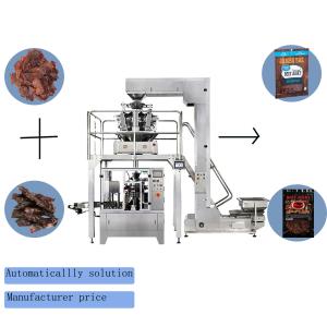 Quality Zip Lock Premade Bag Packaging Machine For Beef Jerky Dried Meat wholesale