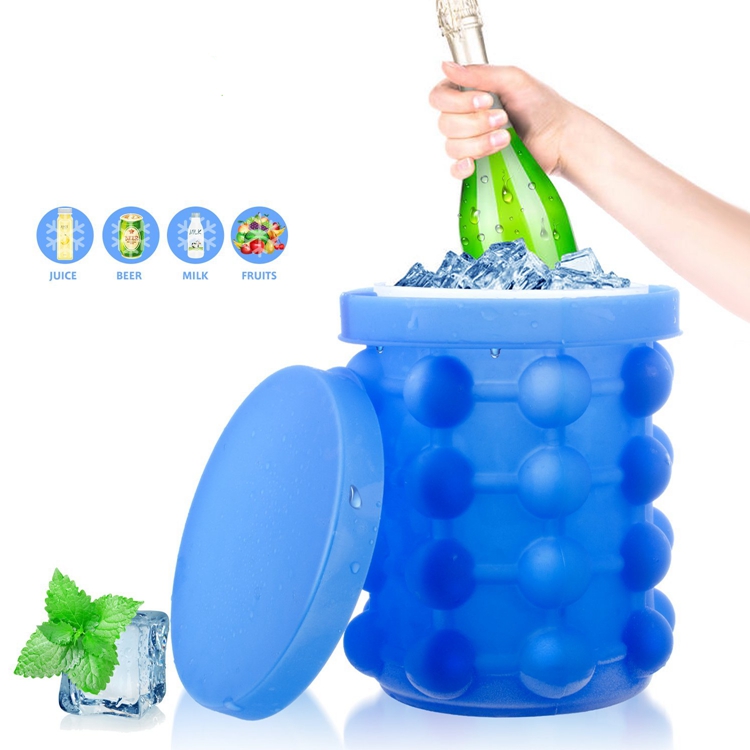 Safe To Clean Silicone Ice Cube Trays , Chocolate Silicone Ice Block Moulds
