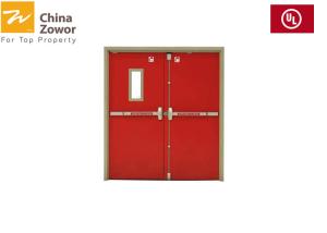 Quality 1 Hour Rated Gal. Steel Insulated Fire Door For Commercial Buildings/ Powder Coated Finish wholesale