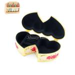 Double Heart Shape Metal Materials Jewelry Bracelet Box