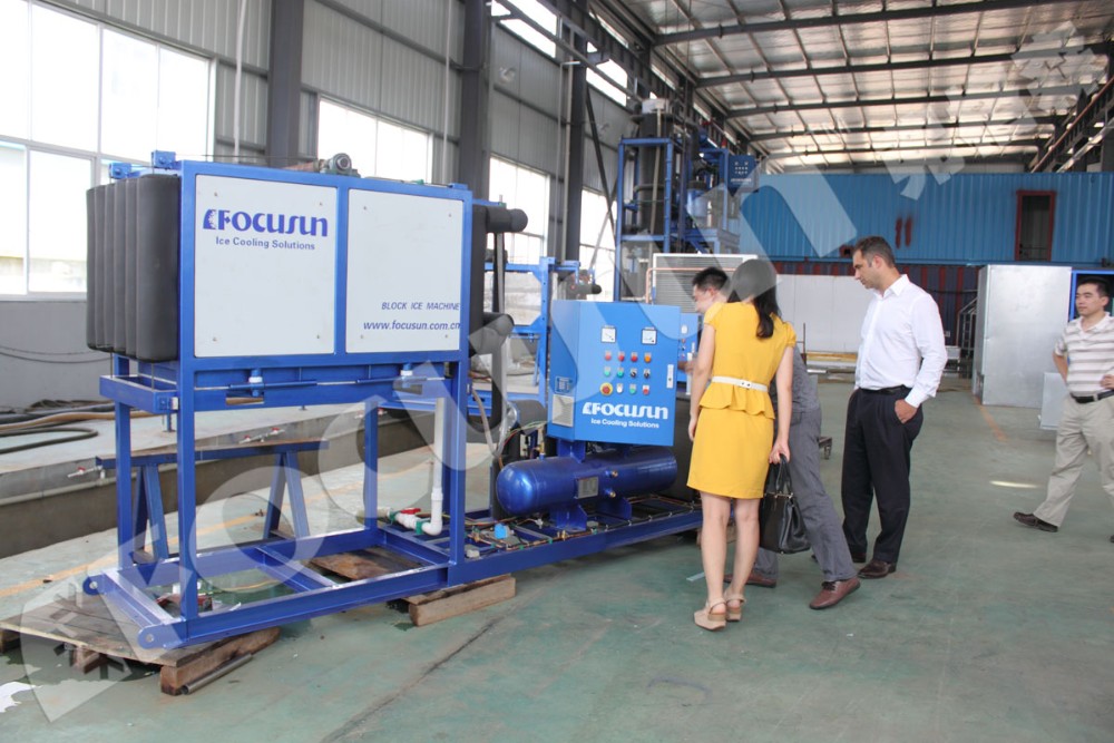 5tons Air-cooled Bar Ice Plant with Advanced Technology 3500*1060*2200 mm Size
