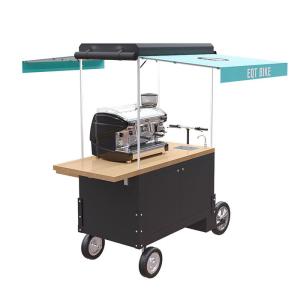 Quality CE 36V 12ah 350W Wooden Breakfast Coffee Bike Cart wholesale