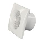 AC Electric 6 Inch Bathroom Wall Mounted Louver Axial Air Extractor Fan in White