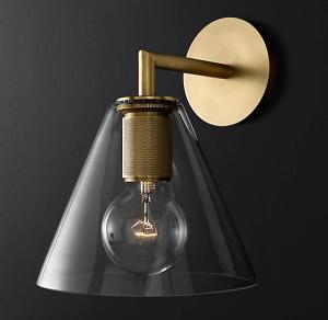 Quality Lacquered Burnished Brass Finish Sconce Wall Lights Indoor Modern Screw In wholesale