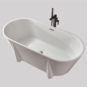 Quality Customized Acrylic Free Standing Bathtubs Freestanding Jetted Soaking Tub wholesale