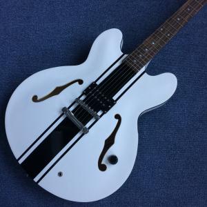 Quality New style high quality hollow body jazz electric guitar, rosewood fingerboard black binding electric guitar wholesale