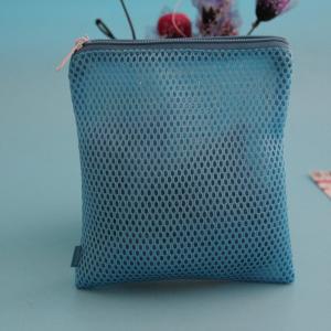 Quality Label Logo Mesh Fabric Lingerie Socks Underwear Wash Bag wholesale