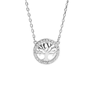 Quality Long New Jewellery Design Cubic Zirconia Wedding Necklace Mirror Polished wholesale