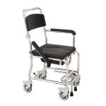 Toilet Chair with Wheeled Potty Steel Lightweight Commode Chair