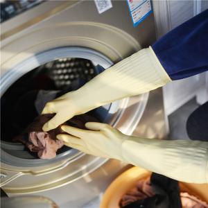Quality Reusable Waterproof Long Sleeve Latex Gloves , Rubber Laundry Gloves wholesale