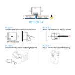 86*86*35mm Zigbee Touch Switch 400W Homekit Scene Button