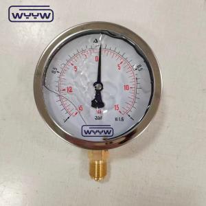 Quality Glycerine Filled Hydraulic Industrial Compound Pressure Vacuum Gauge 1 Bar -3 Bar wholesale