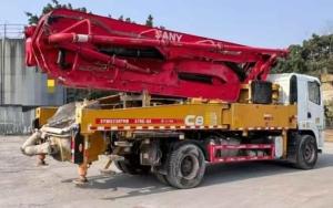 Quality 13MPa 23000kg Well Maintained Second Hand Pump Truck 32 Meter wholesale