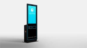 Quality 43 inch NFC Card Dispenser Hotel Touch Screen Information Kiosk With EPP And Card / Cash Payment Management wholesale