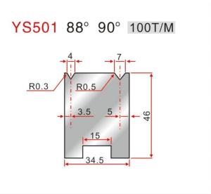 Quality YS501 CNC Press Brake 2V Die For Hydraulic Bending Machine Sheet Press Brake Tooling wholesale
