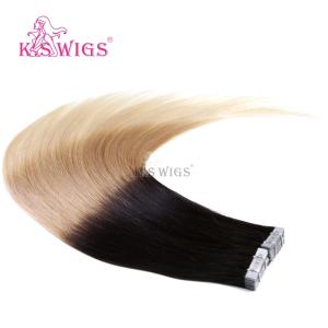 Quality Wholesale Perfect Quality, 3Tones remy Ombre color Indian Tape on Human hair extensions wholesale