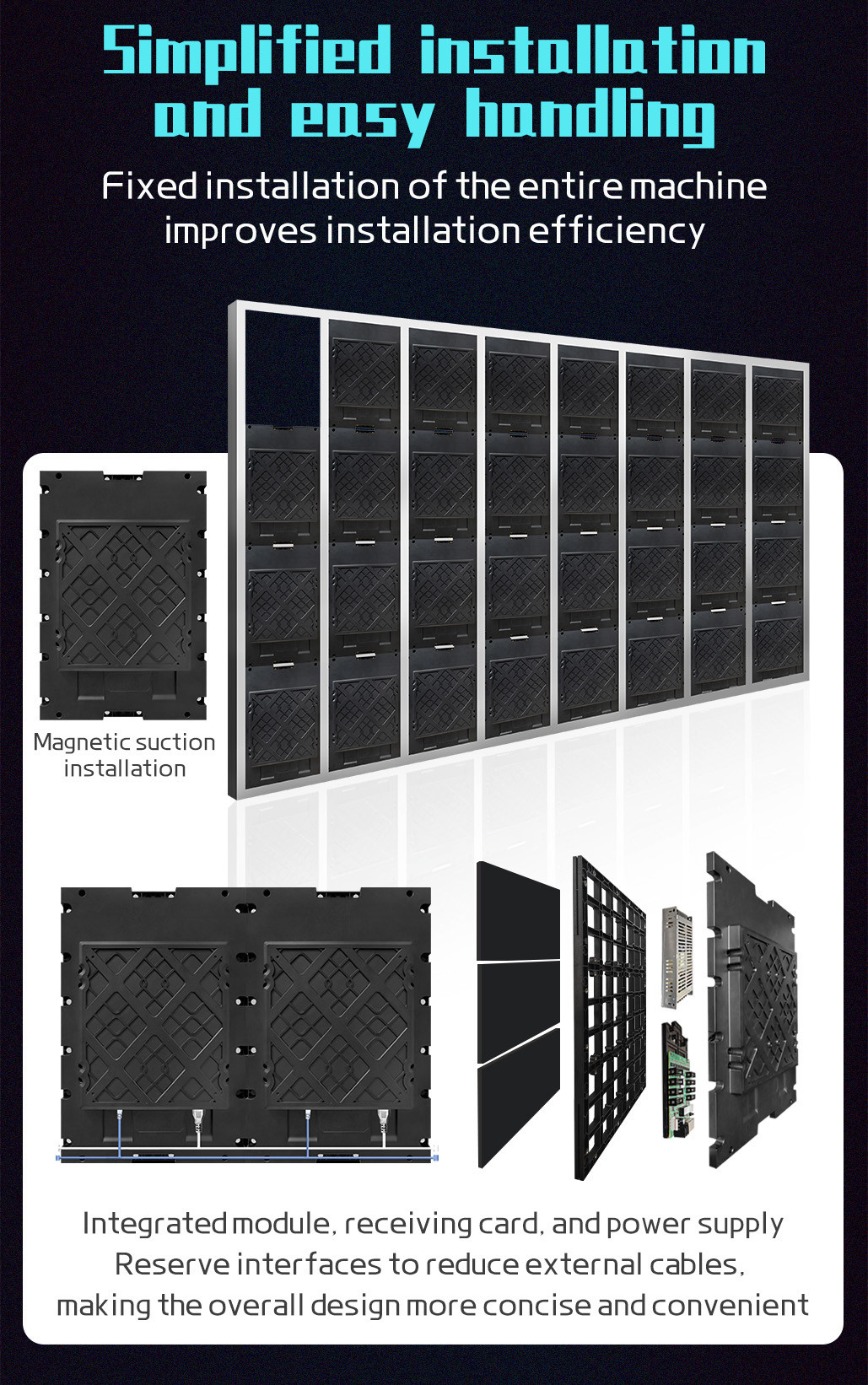 C Series Small Pitch LED Display Ultra Broad Perspective High Grayscale LED Screen
