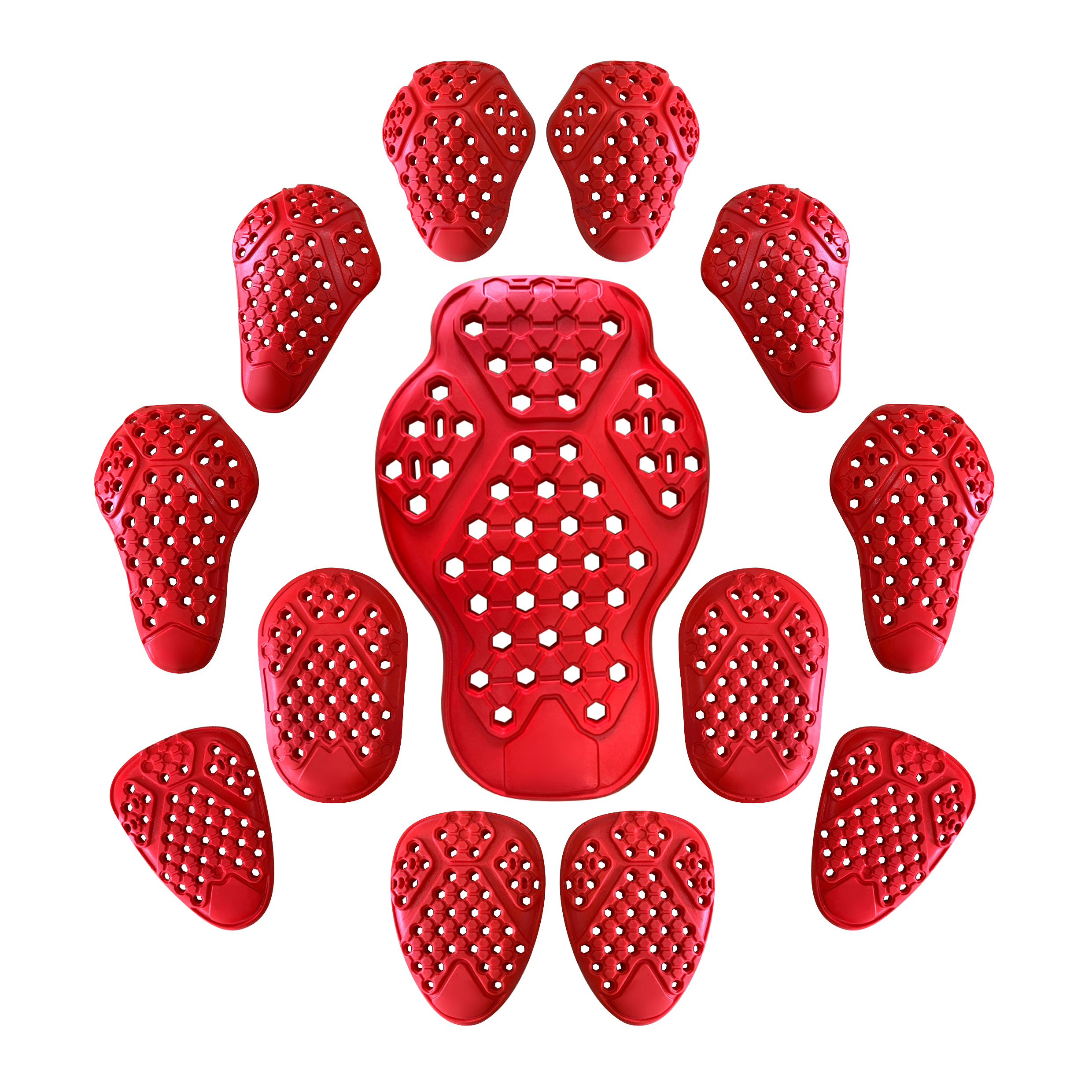 130g Red Slow Rebound PU Whole Body Protection For Motorcycle Safety