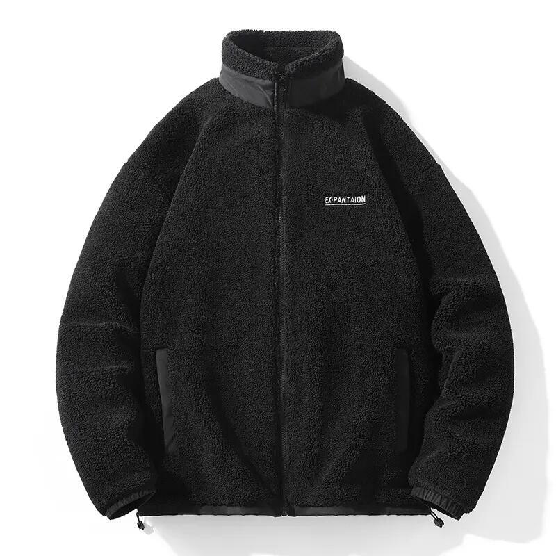 Custom Embroidery Fleece Jacket Premium Zip up Sherpa Fleece Jacket Mens