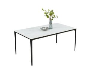 Quality Ceramic Iron Fixed Dining Table 4 Legs 1600*900*730mm wholesale