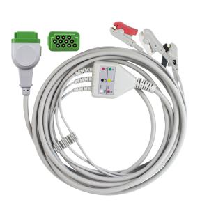 Quality Medical ECG Cables And Leadwires 3 Lead Clip Compatible With GE-MARQUETTE 1K Ohm wholesale