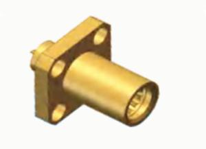 Quality SBMA Brass Female 4-hole Flange RF Coaxial Connector with Microstrip wholesale