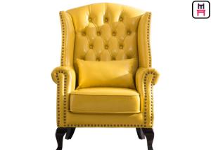 Quality American Style Classical Single Sofa Chair High Back Leather Chair For Bar / Hotel wholesale