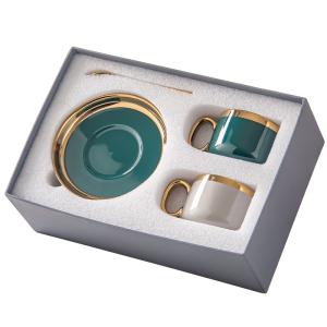 Quality Classic Design Style Ceramic Tea Cup Set Luxury Turkish Porcelains Coffee Mug Gift Box wholesale