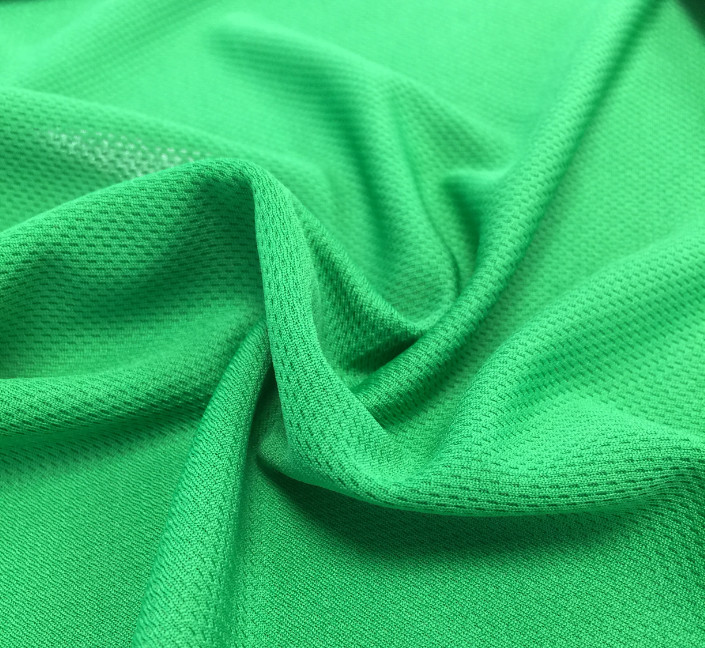 100% polyester wicking high quality of smooth handfeel big mesh eyeylet knitted fabric