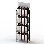 4 Layers Metal Wire Liquor Bottle Display Rack