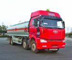 28000 - 35000 Liters Oil Tanker Truck 4 Axles Aluminium Alloy Material